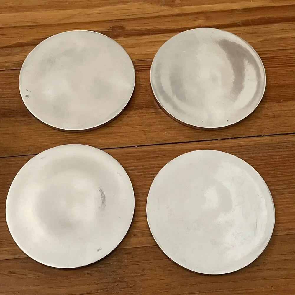 Metalworks By International Casino Collection Coaster Set Aluminum